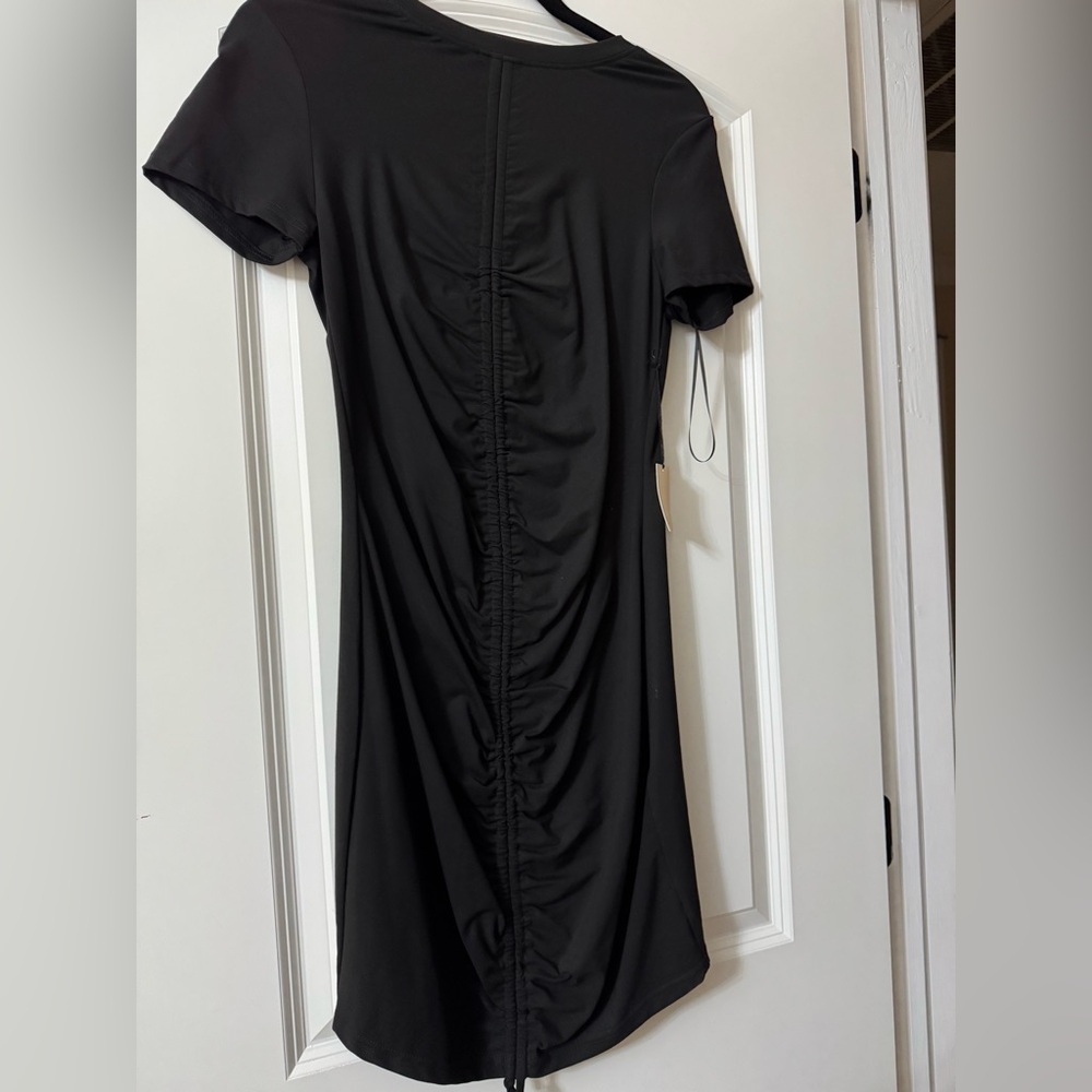 Super down black T-shirt dress, new with tags